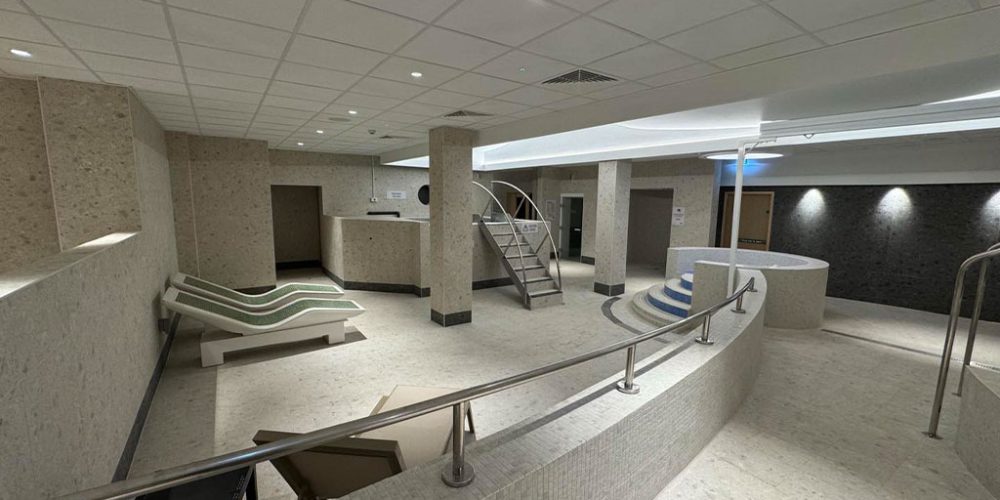 Forest Spa Bracknell's facilities, including heated spa loungers.